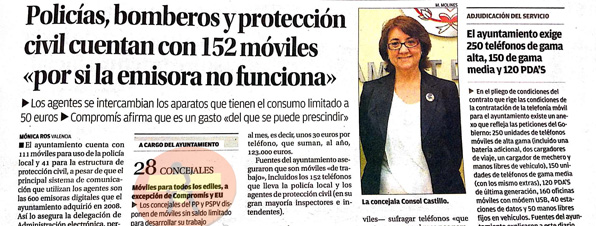 Ejemplo de uso numeros en periodico